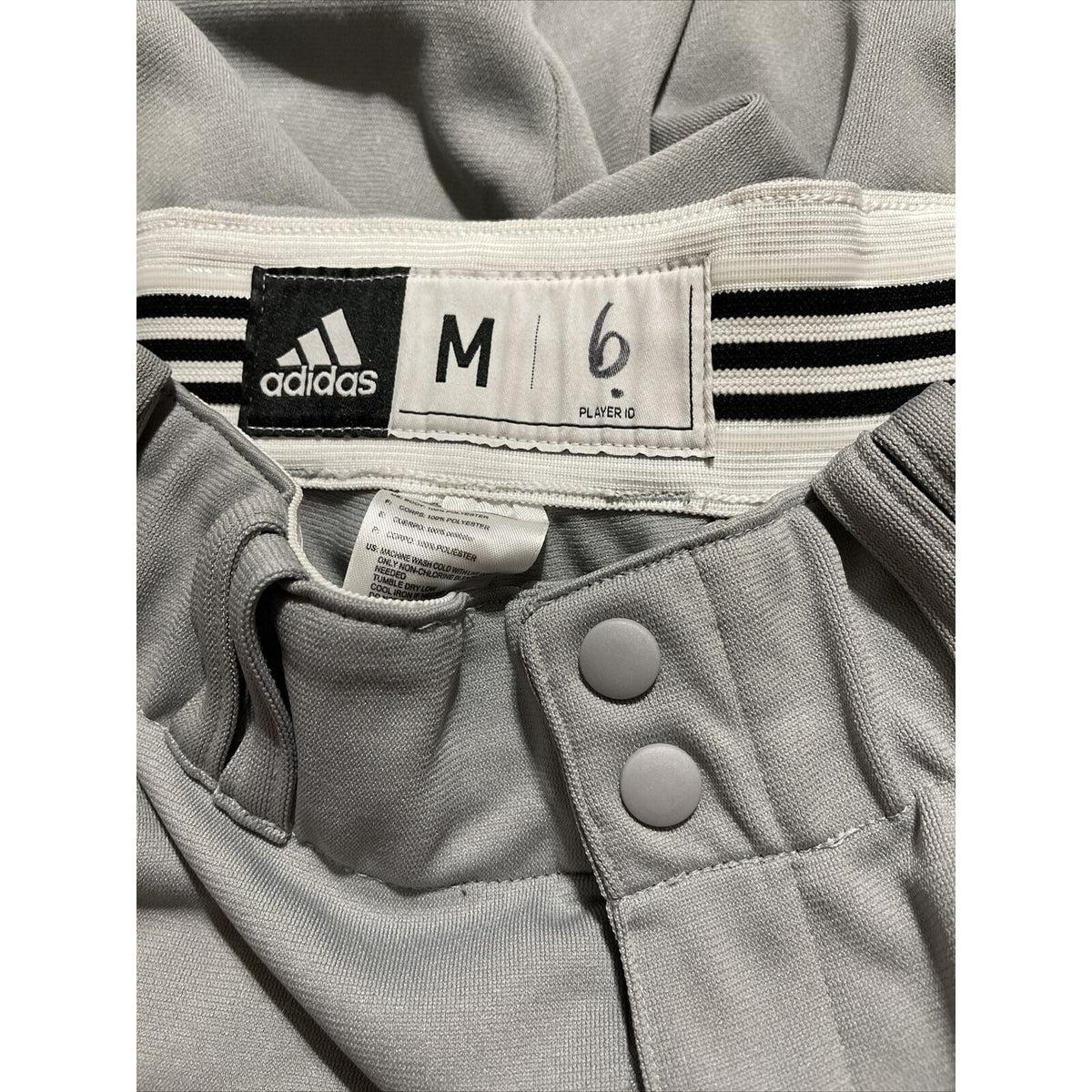 Men’s Adidas Gray Baseball Pants Size Medium Climalite