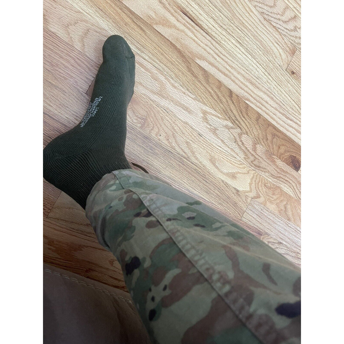Military Defense Logistics Agency Boot socks XL Olive  Green 80% cotton18% nylon