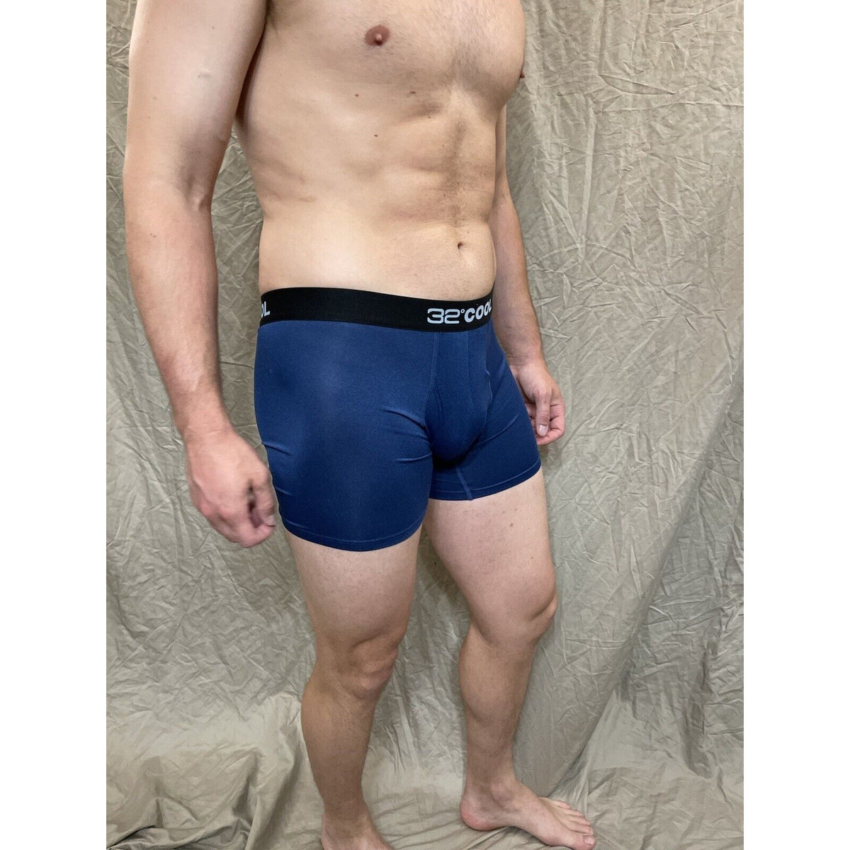 men's 32 degree cool ht royal blue 7% spandex boxer briefs Extra Large