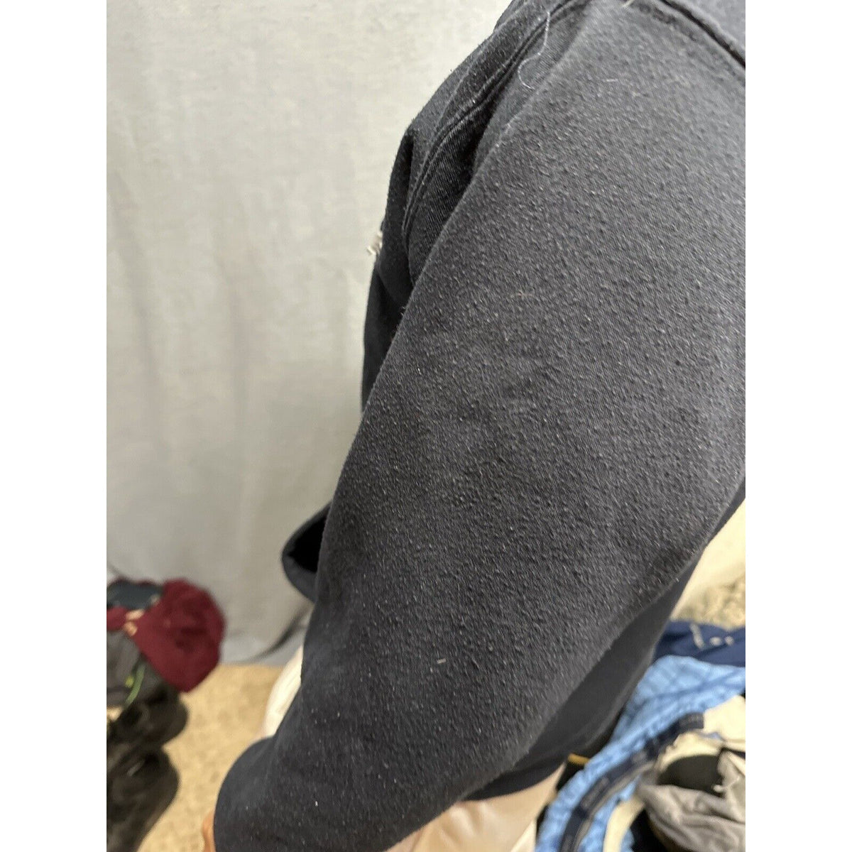 Men’s Dark Blue Full Zip Hoodie Las Vegas Medium DC Classic Polyester