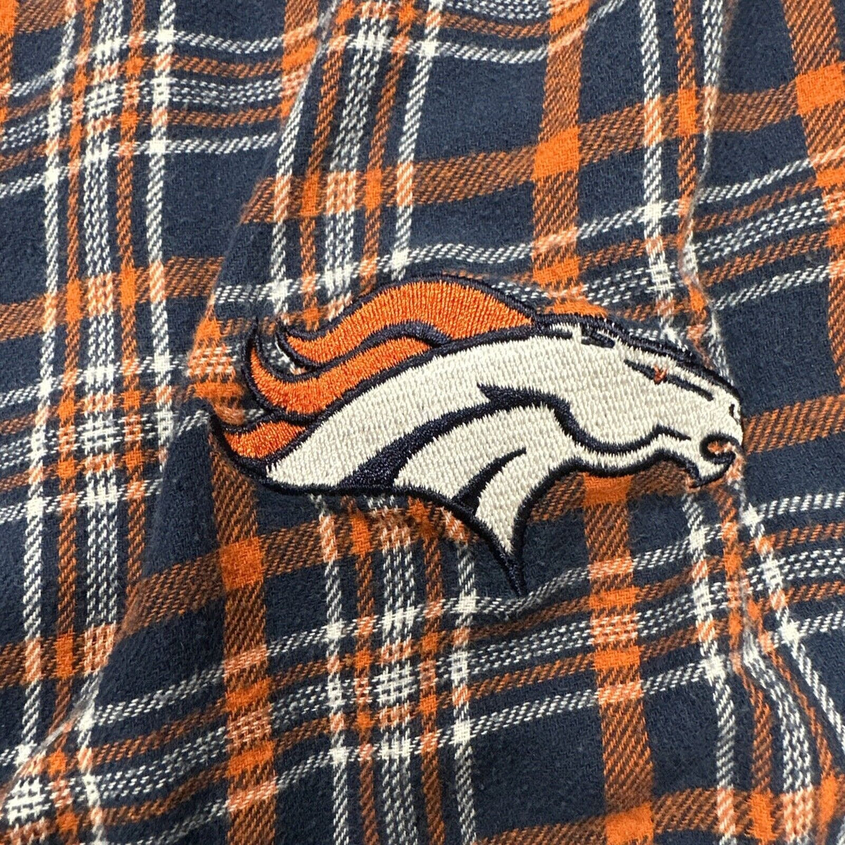 Men’s Plaid NFL Team Large Denver Broncos Pajama Pants Lounge Sleepwear