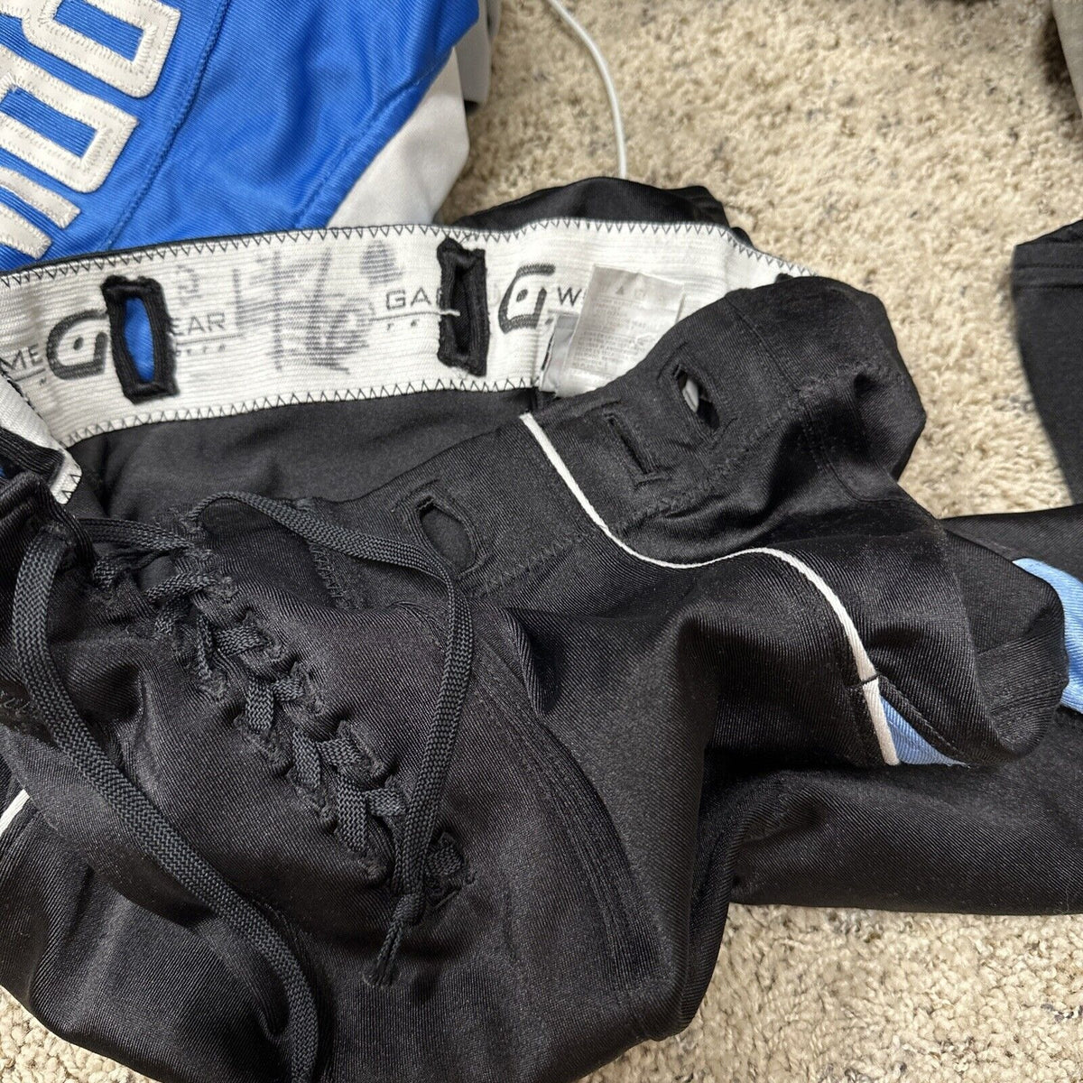 Men’s High School  Football Pants Gamewear Team Sports Black Large