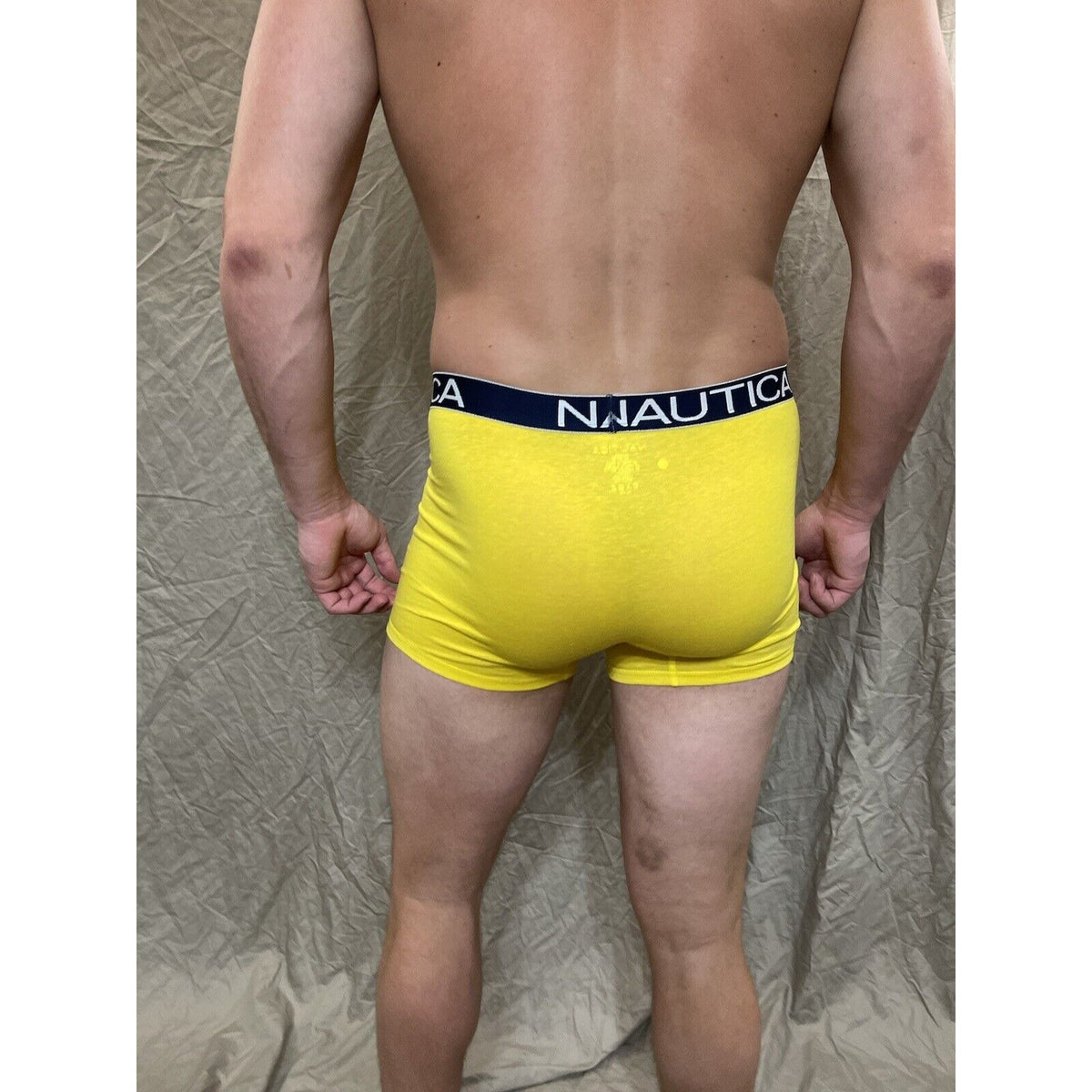 men's nautica 5% spandex boxer brief yellow Extra  large
