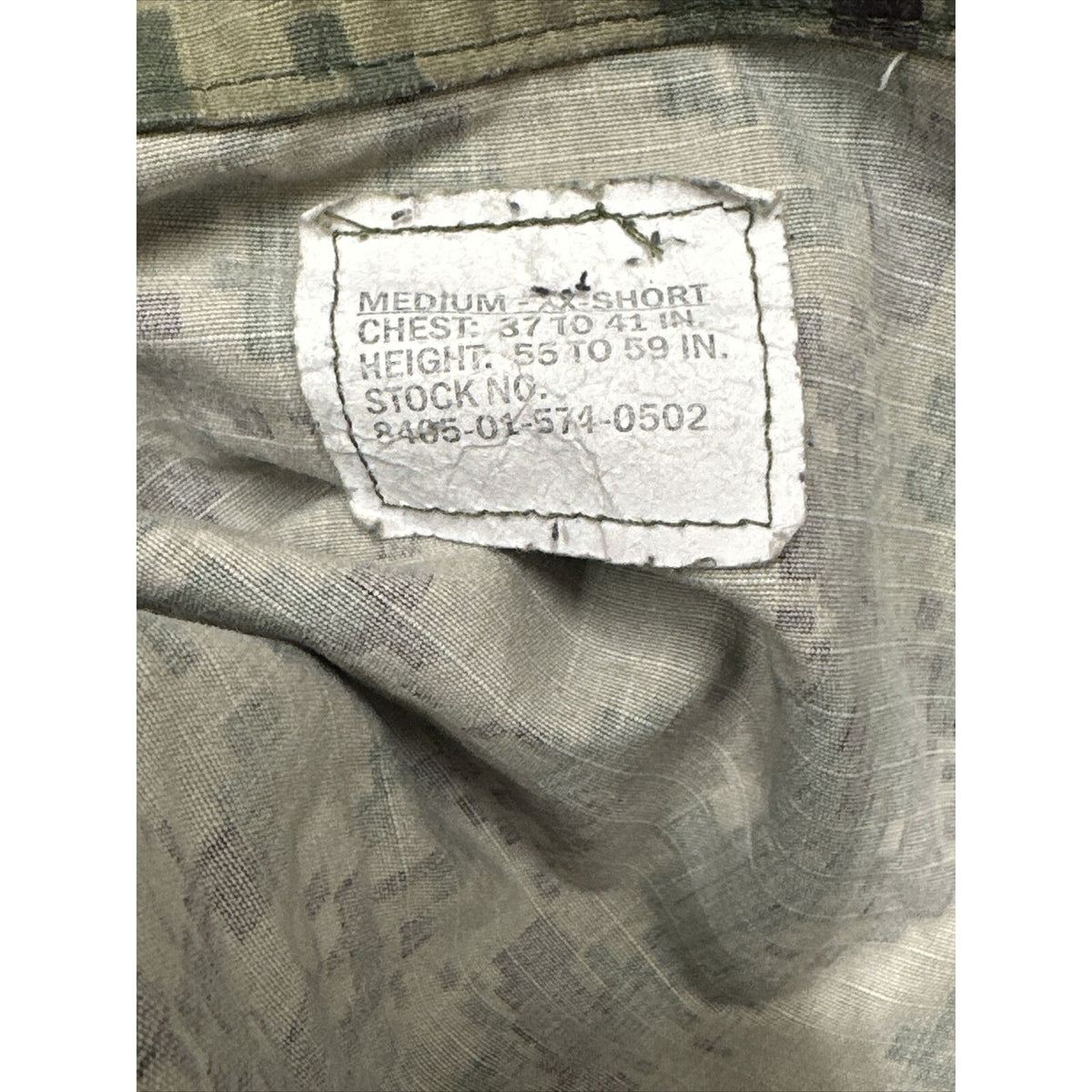 Men’s US Navy Medium XX-Short Camo Top Uniform Blouse
