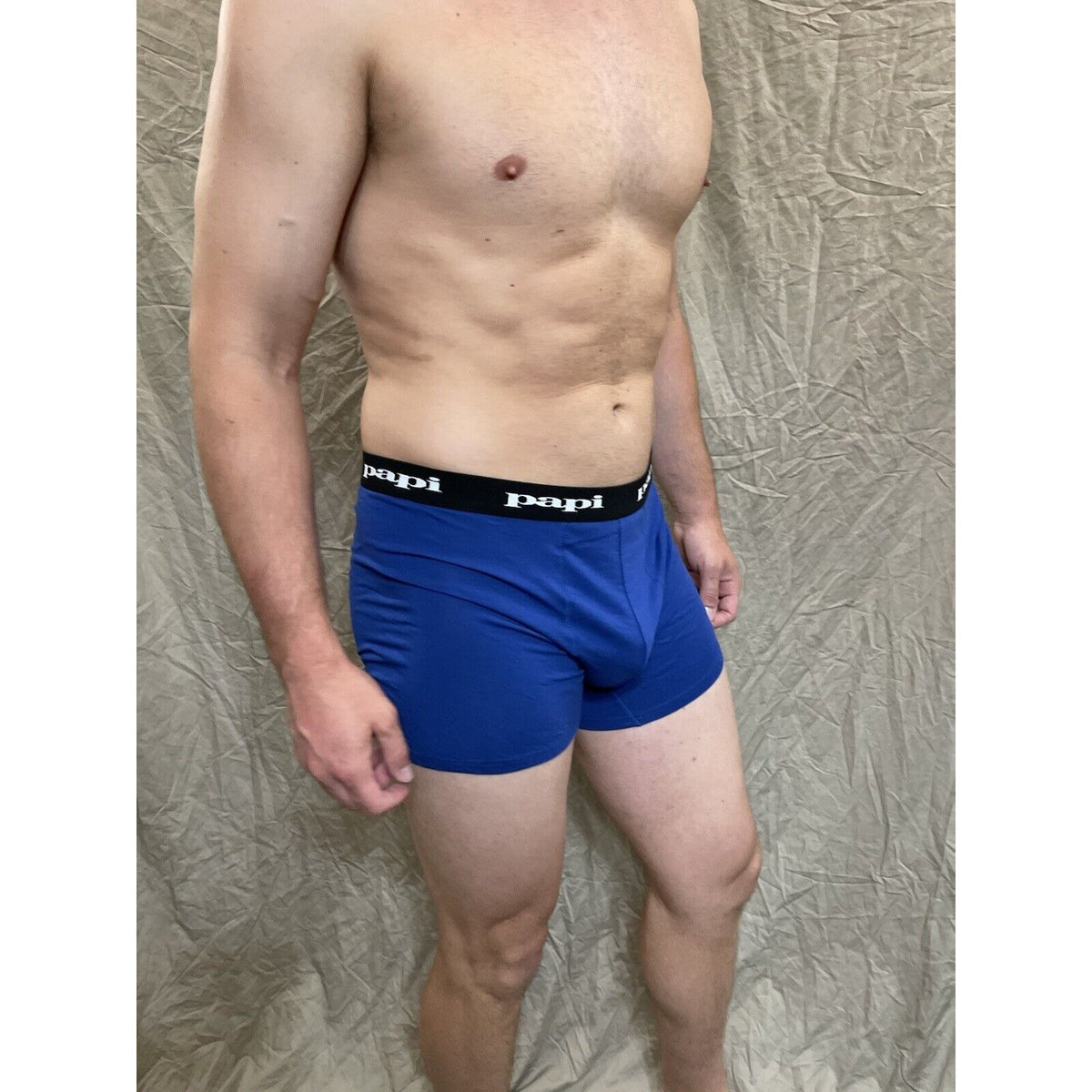 men's papi Blue trunk style boxer brief Extra large