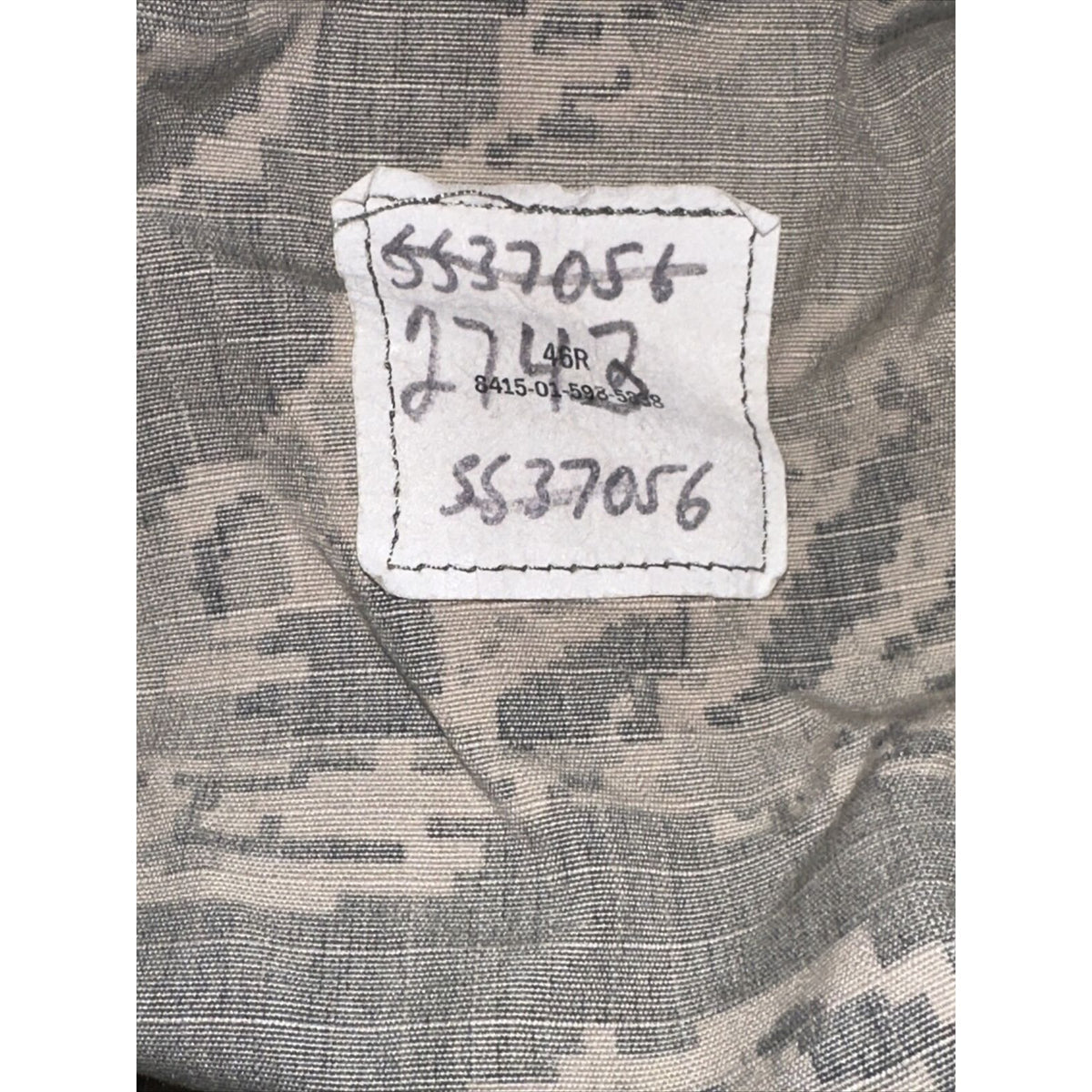 Men’s USAF Abu Airman Battle Uniform Civil Air Patrol Tool Uniform Blouse 46R