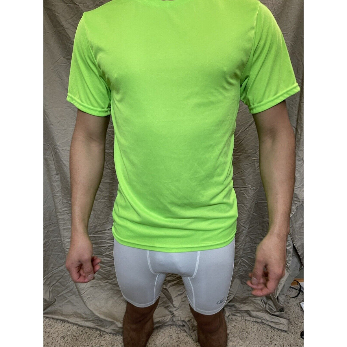 Men's Augusta Sportswear Moisture Management Athletic shirt Neon Green Small