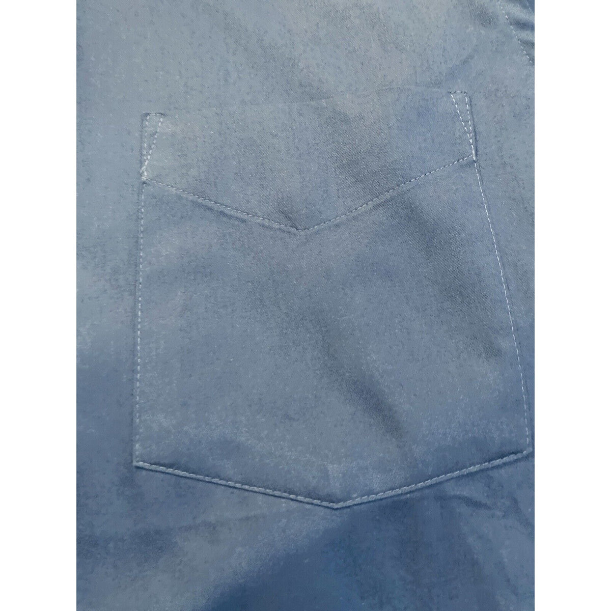 Van Heusen Lux Sateen  - dark blue mens dress shirt long sleeve 15 1/2 32/33