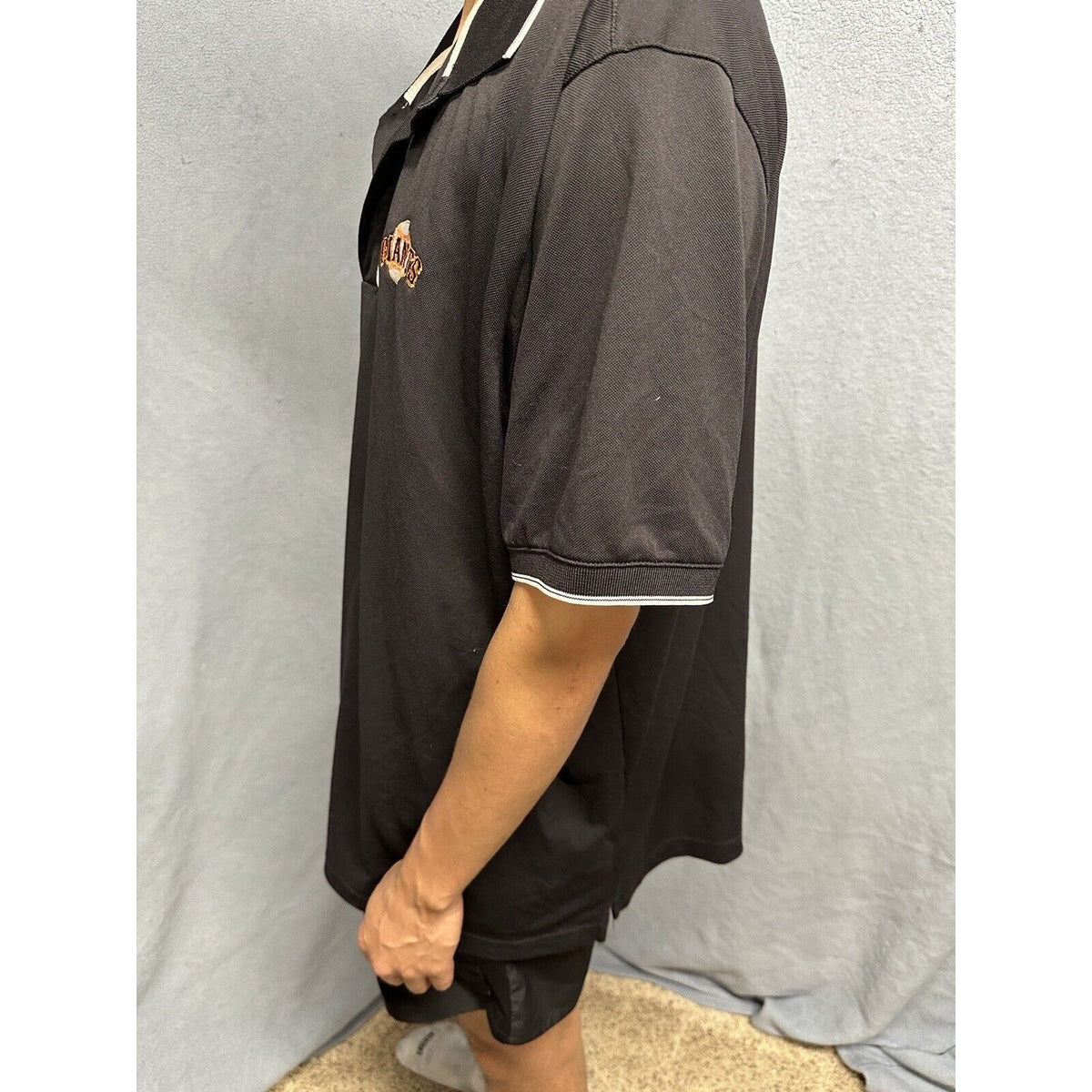 Men’s Black Antigua XXL San Francisco Giants Baseball Polo Shirt