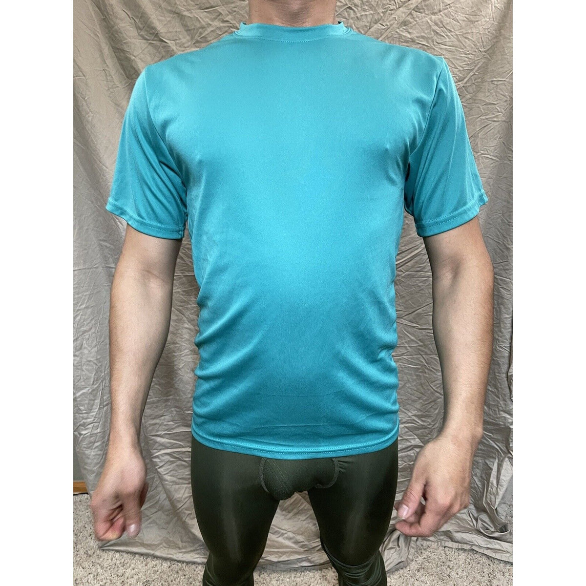Men's Augusta Sportswear Moisture Management Athletic shirt teal adult Medium