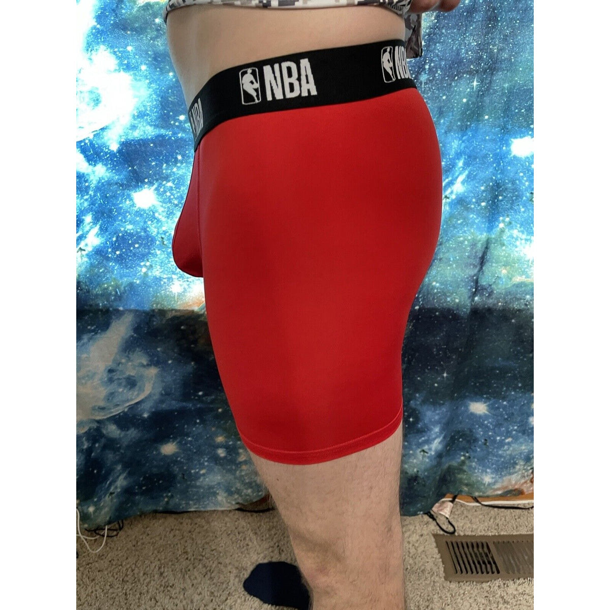 Men's NBA Small Red Compression Shorts