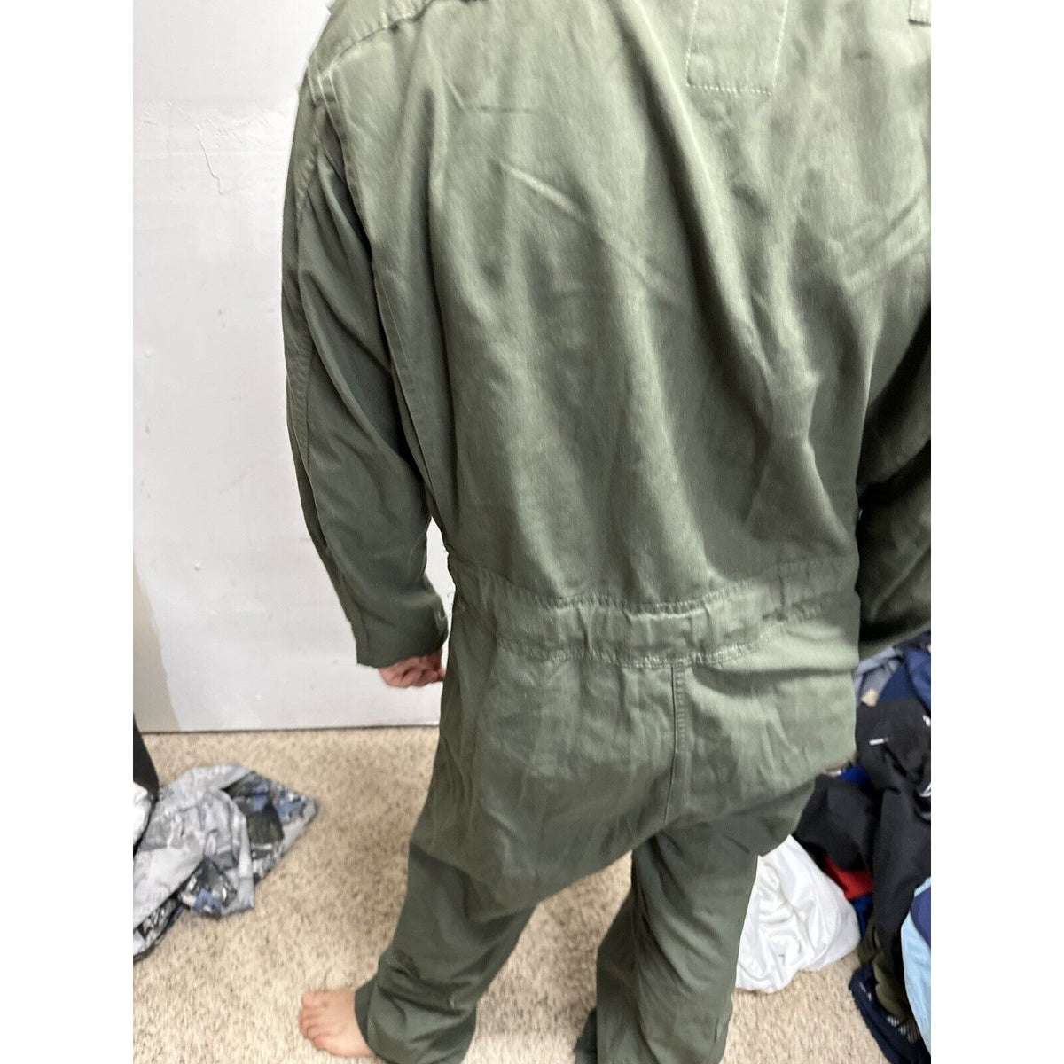 Men’s 42R Summer Fire Resistant USAF Military Uniform Flight Suit Major Rank