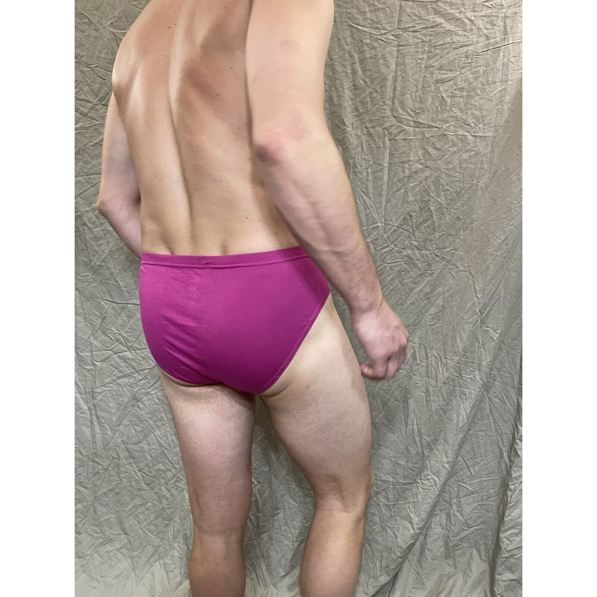 men's Pink  papi large brief cotton