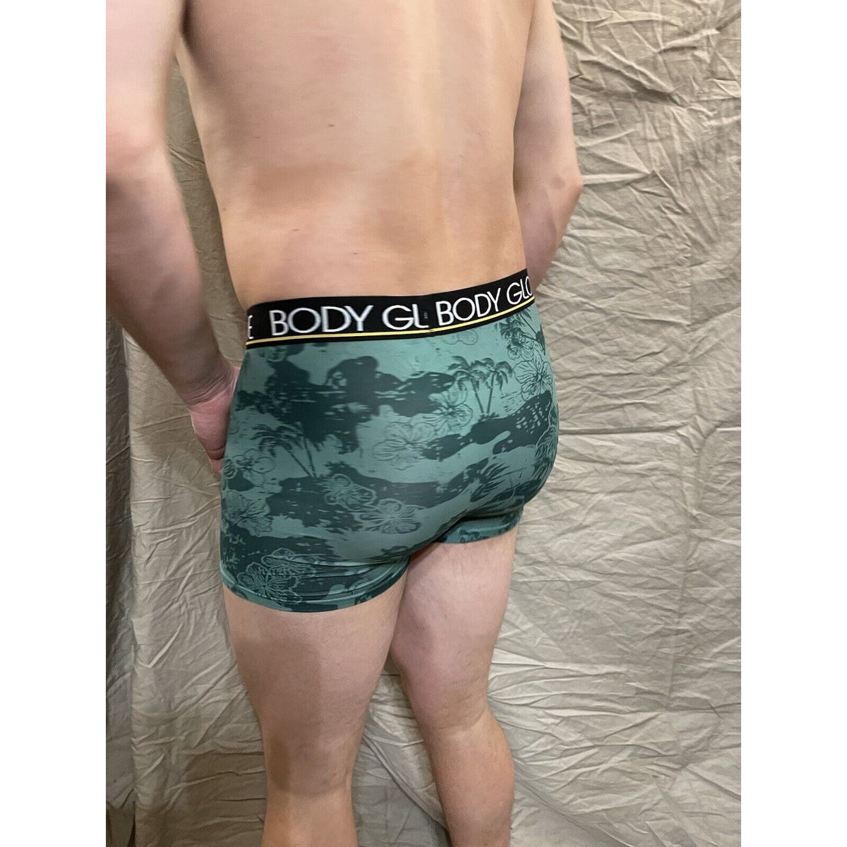 men's tropical green body glove boxer briefs medium