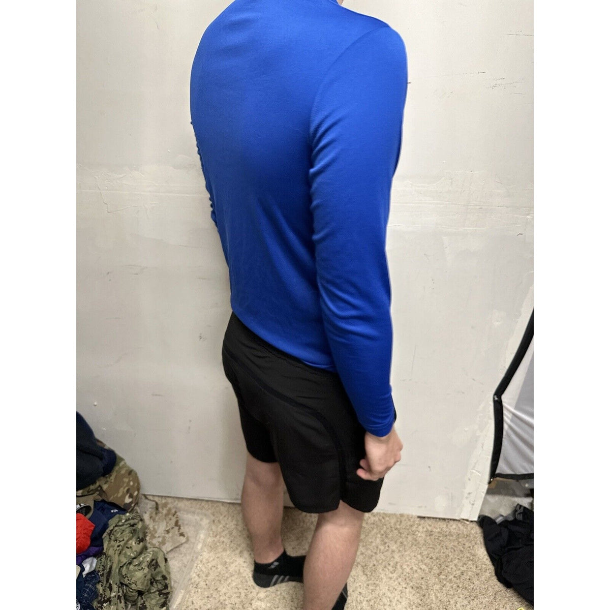 Men’s Blue USAFA Small Falcons Long Sleeve Air Force Pullover Shirt