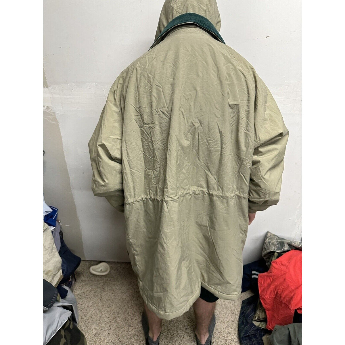Men’s XL Tri-mountain Beige Jacket With Detachable Hoodie