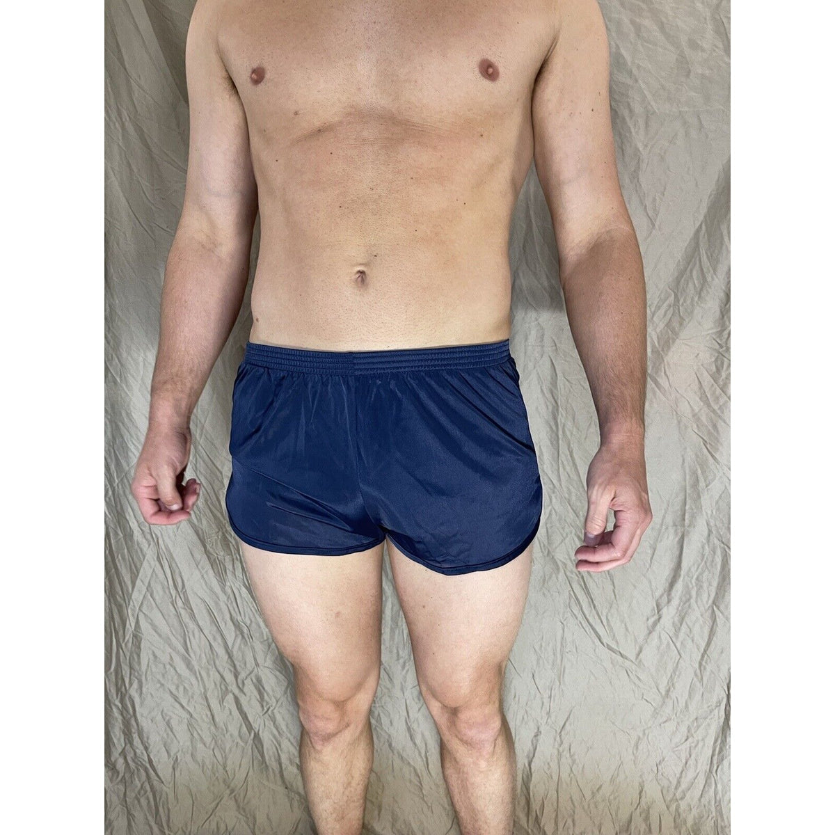 Soffe Ranger Panty Silkies PT Shorts Military Workout Bottom Navy Blue Med