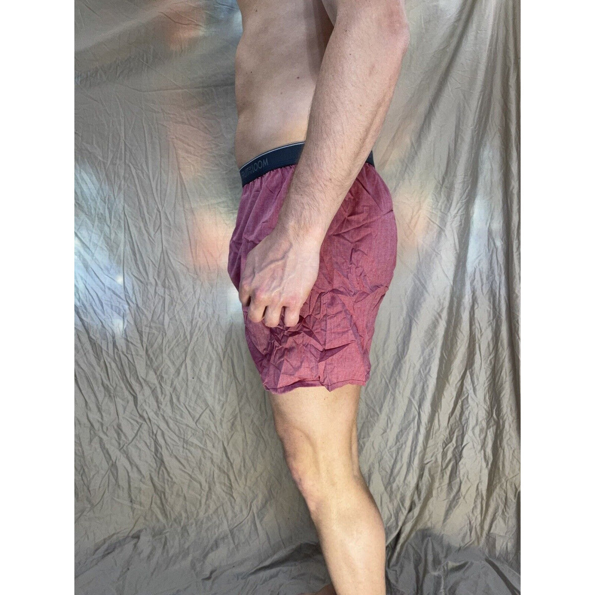 men's fruit of the loom Pink boxer shorts large