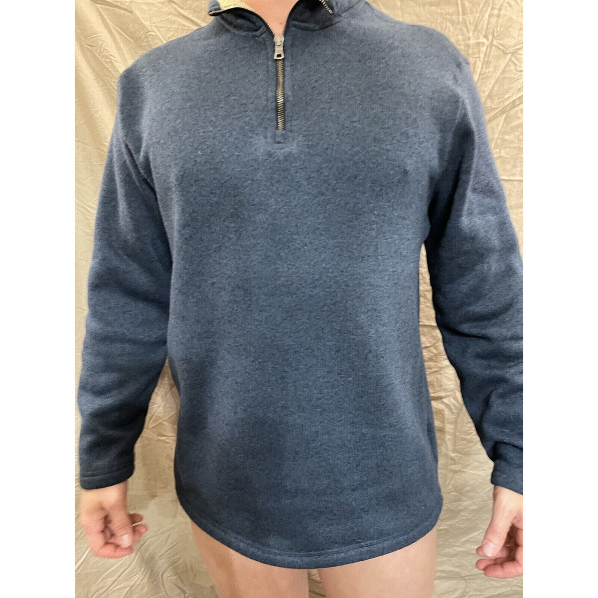 Men's Arrow XL blue quarter zip pullover sweater