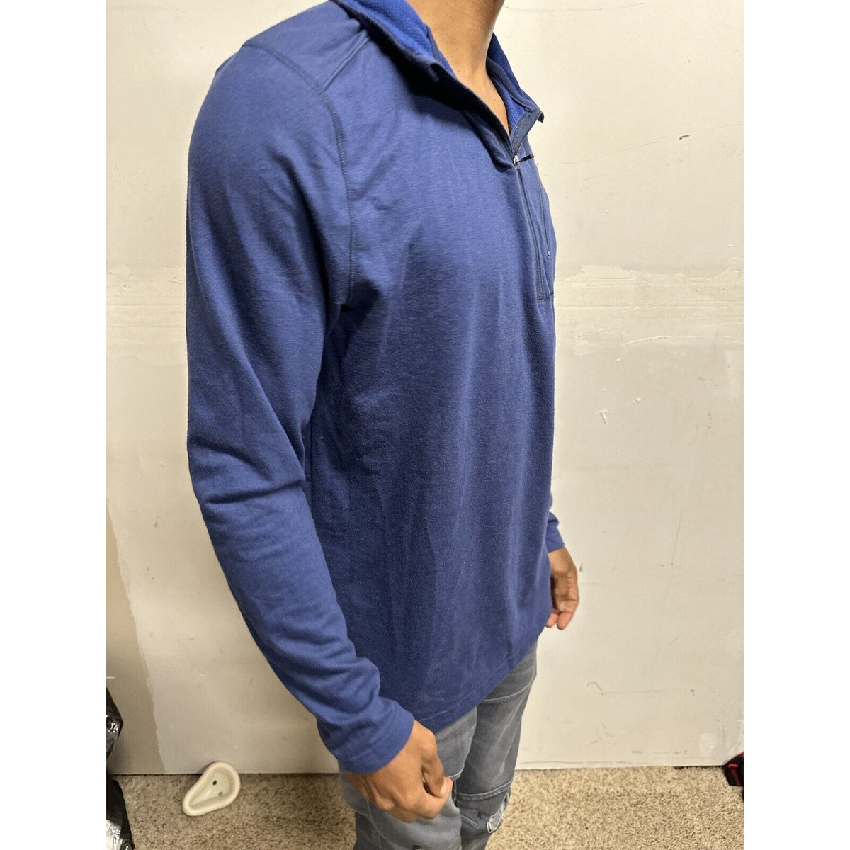 Men’s Swiss Tech Blue Medium 1/4 Zip Pullover Jacket