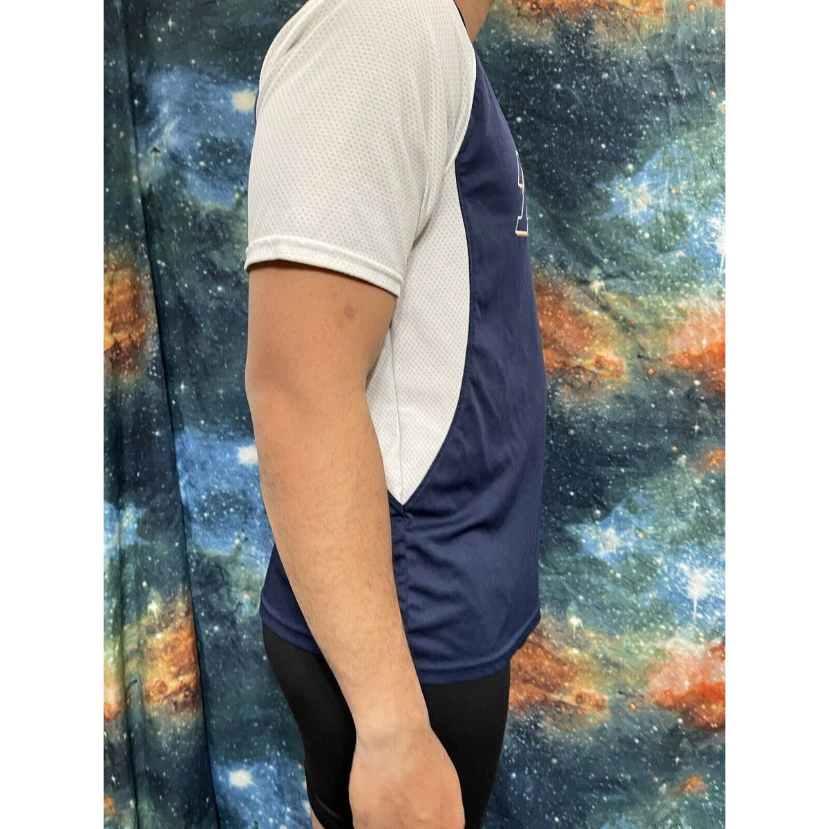 Men’s Medium A4 Baseball Jersey Titans Navy Blue