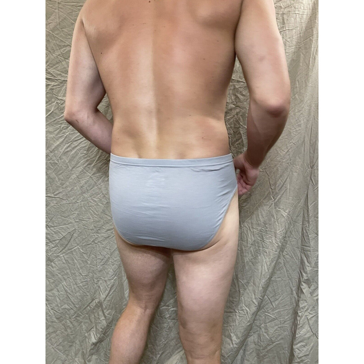 men's Gray  papi Extra large brief cotton