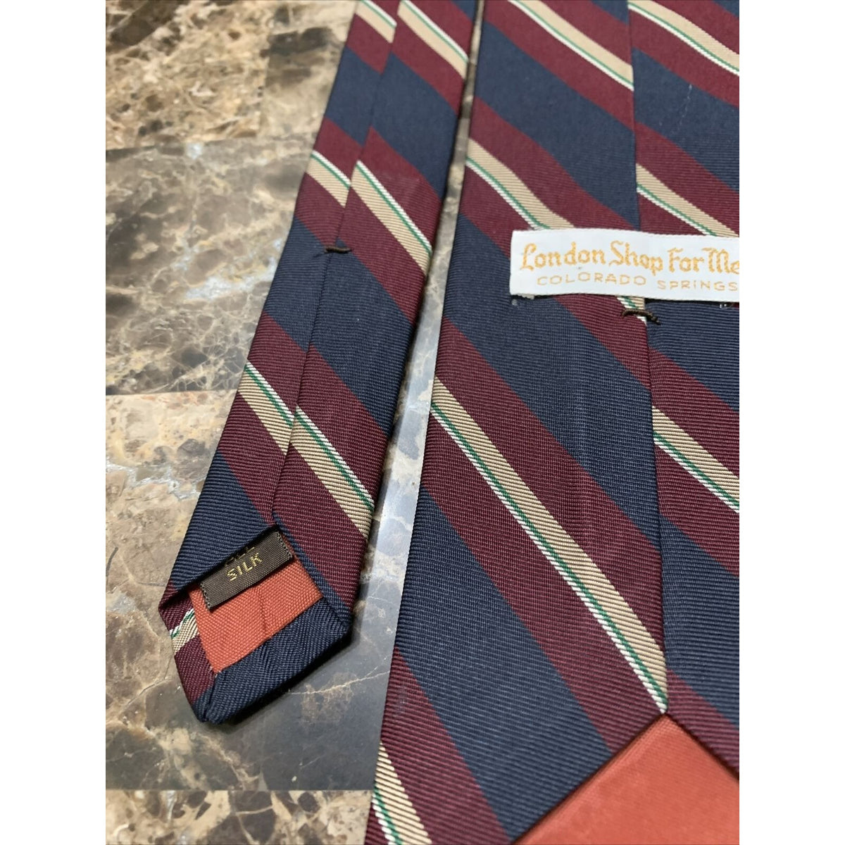 London Shop For Men Silk Striped Tie Colorado Springs