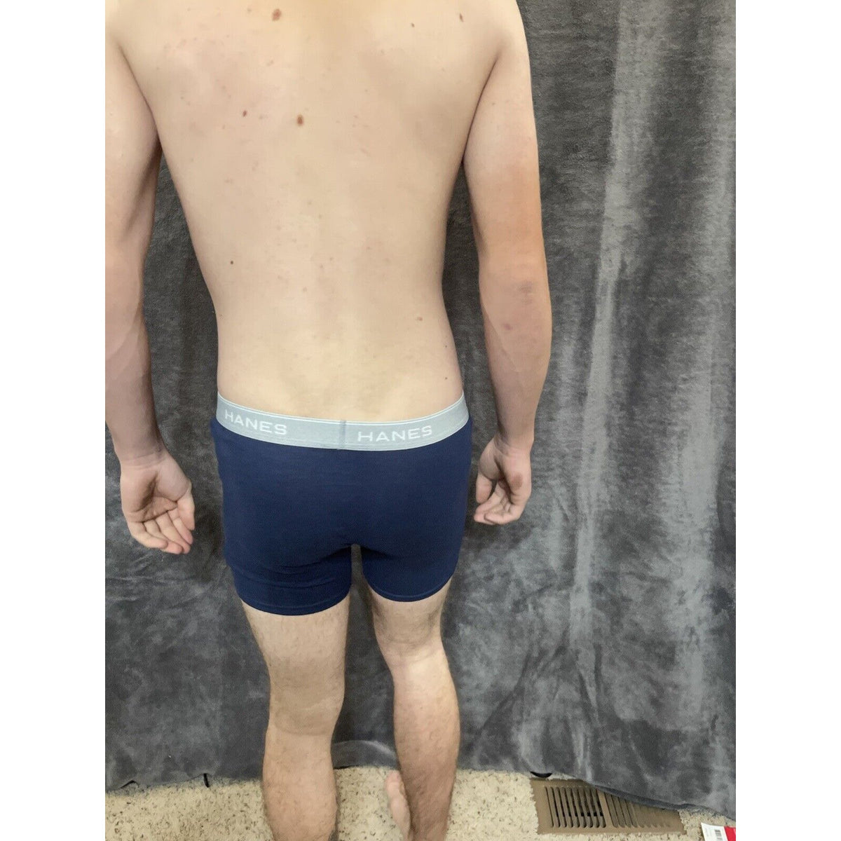 boy's Hanes youth XL Dark Blue boxer brief