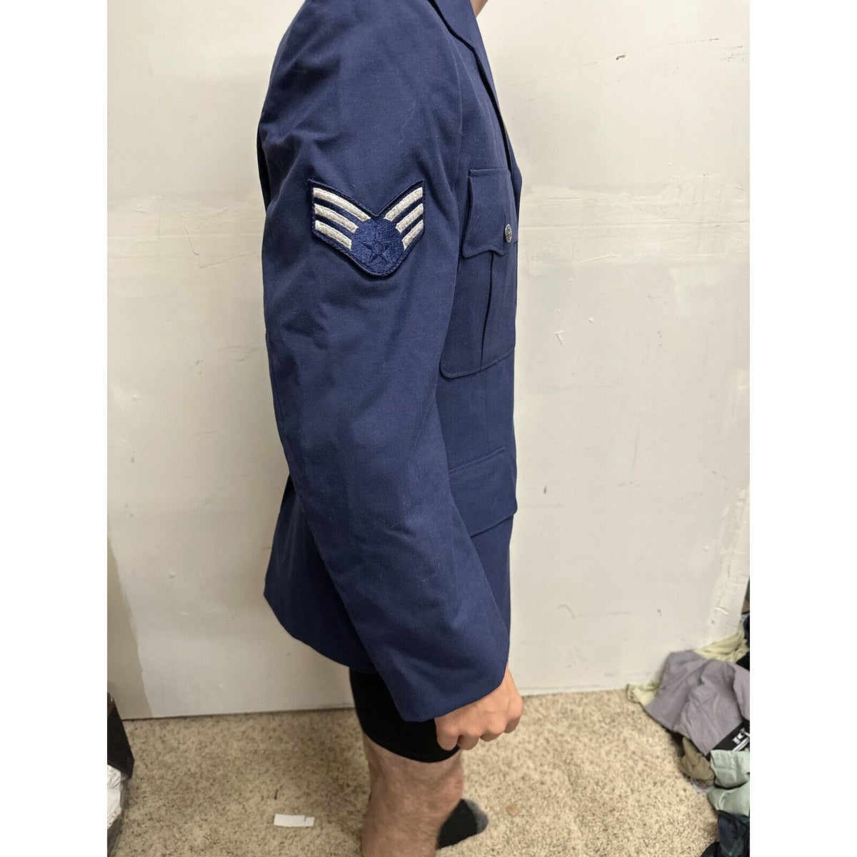 Men’s 40R USAF Air Force Service Coat Navy Blue Uniform