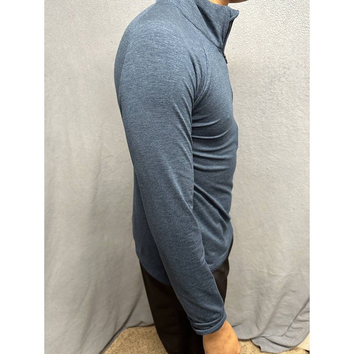 Men’s Blue Medium Weekend Sport Marine Layer 1/4 Zip Pullover Sweater