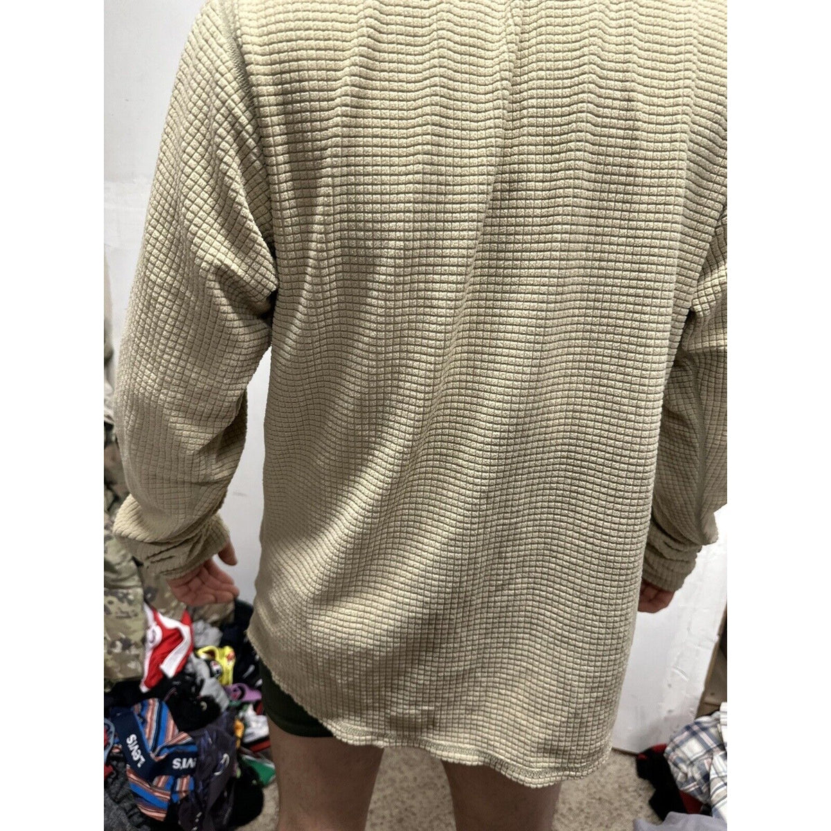Men’s Tan Half Zip Polartec Official Gen III Army Issue Long Sleeve Pullover