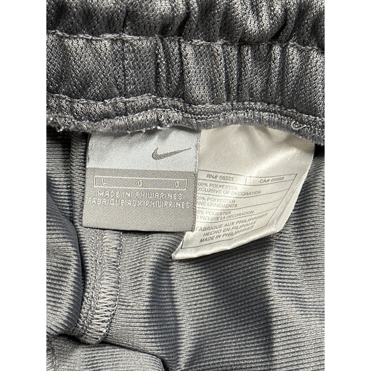 men’s gray nike sweat pants jogger Large With Pockets