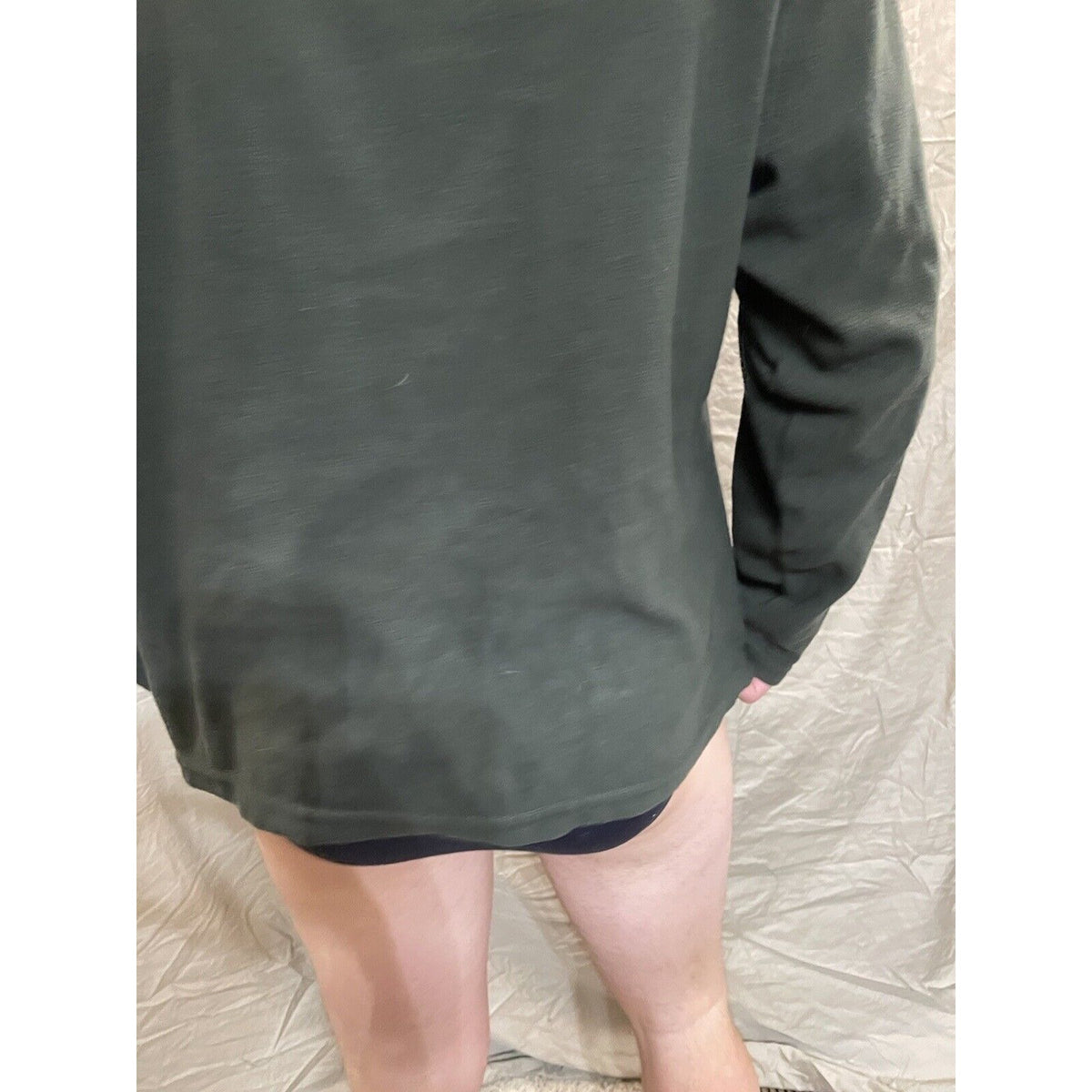 Men's Habit Large quarter zip pullover sweatshirt green