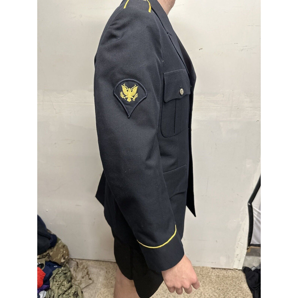 Army Service Coat Men’s 38 RC Specialist Rank poly/wool defense logistics