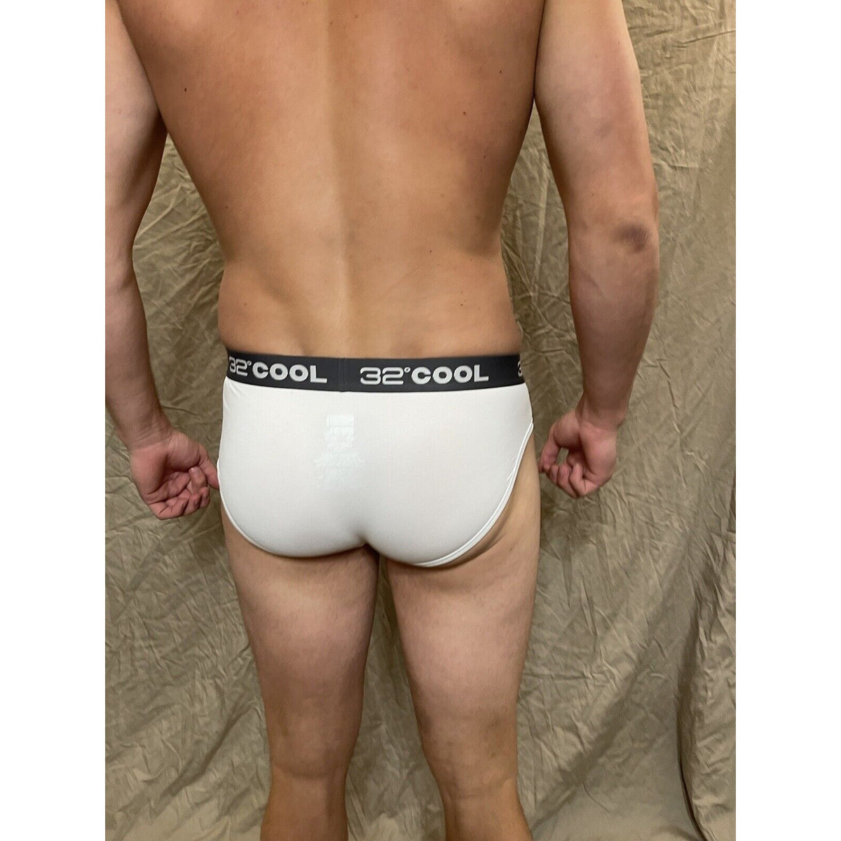 men's 32 degrees cool white compression brief athletic small