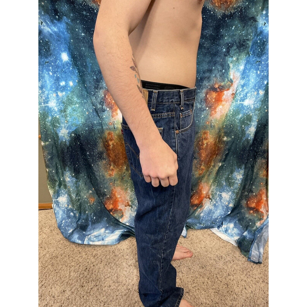 Men's Levis 550 38 x 34 blue jeans