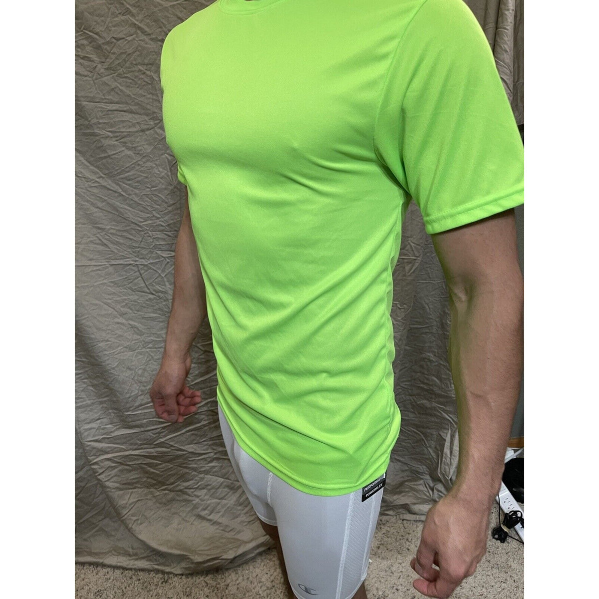 Men's Augusta Sportswear Moisture Management Athletic shirt Neon Green Medium