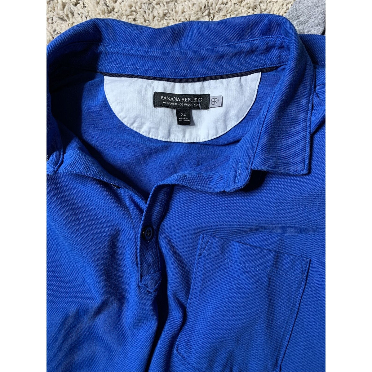 BANANA REPUBLIC Performance MENS POLO XL Blue