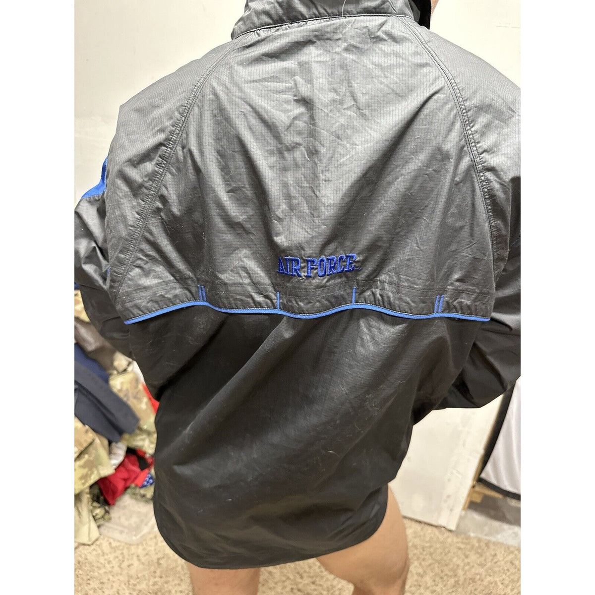 Men’s Nike Storm Fit Medium Blue USAFA Air Force Falcons Rain Jacket