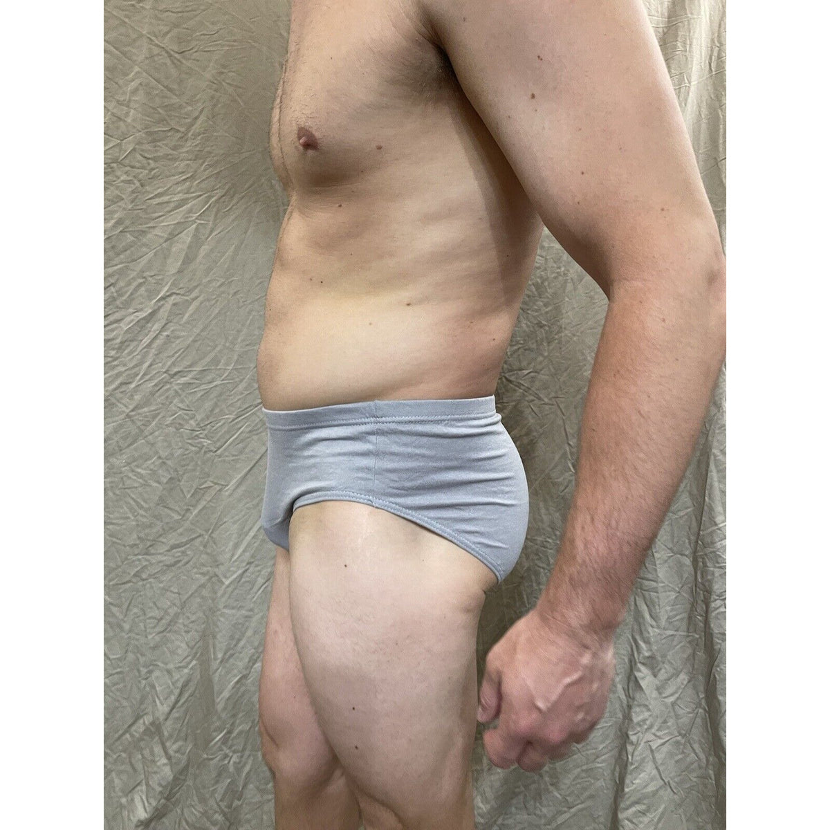 men's Gray  papi Extra large brief cotton
