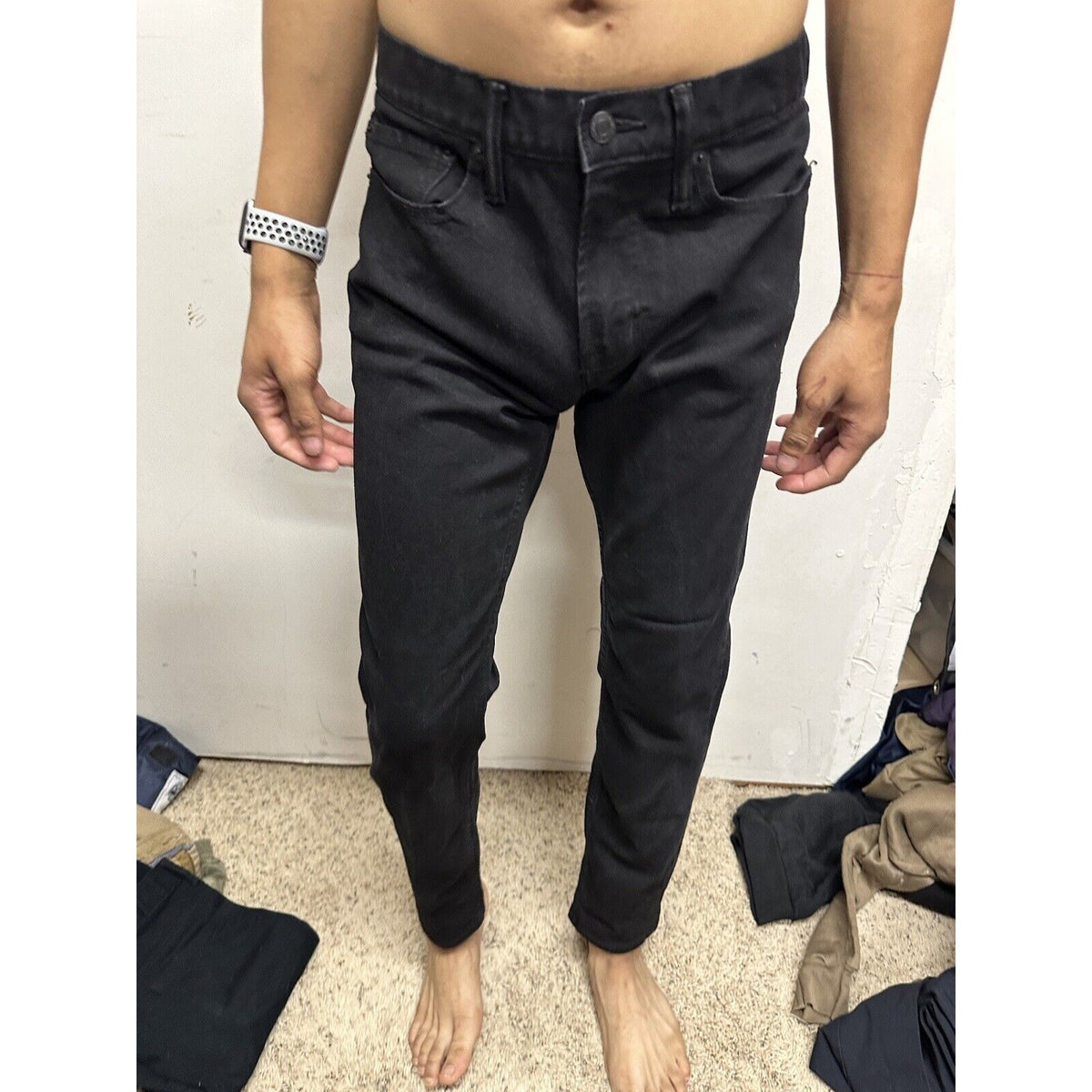 Men’s Black Old Navy 29x30 Relaxed Slim Taper Built In Flex Jeans Pants