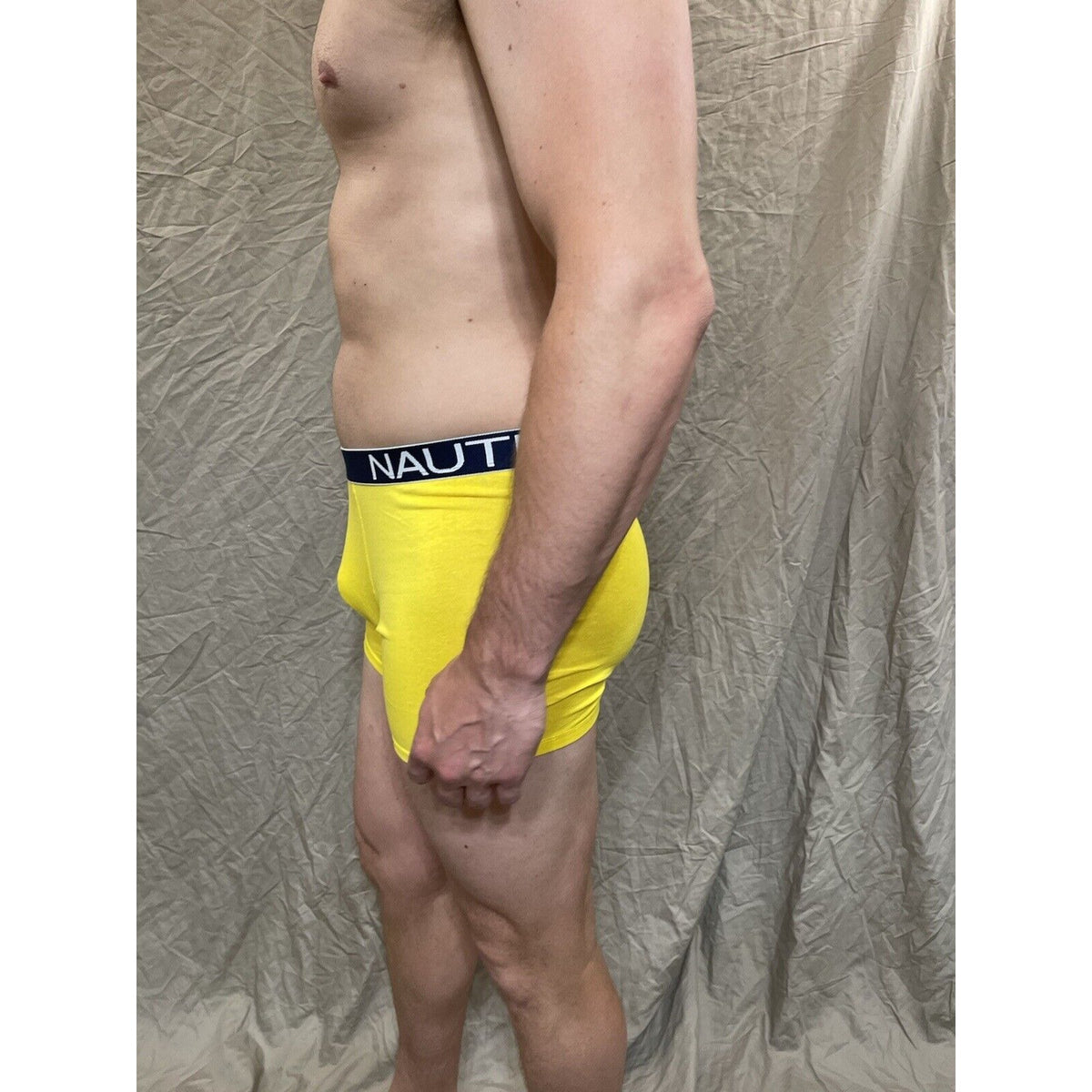 men's nautica 5% spandex boxer brief yellow Extra  large