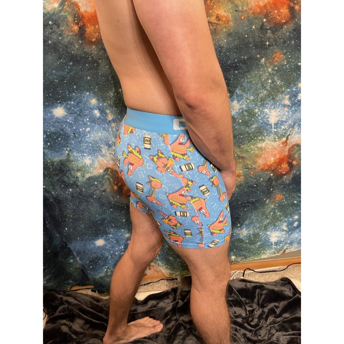 Men’s Crazy Boxer Briefs Spongebob Large Blue new unworn