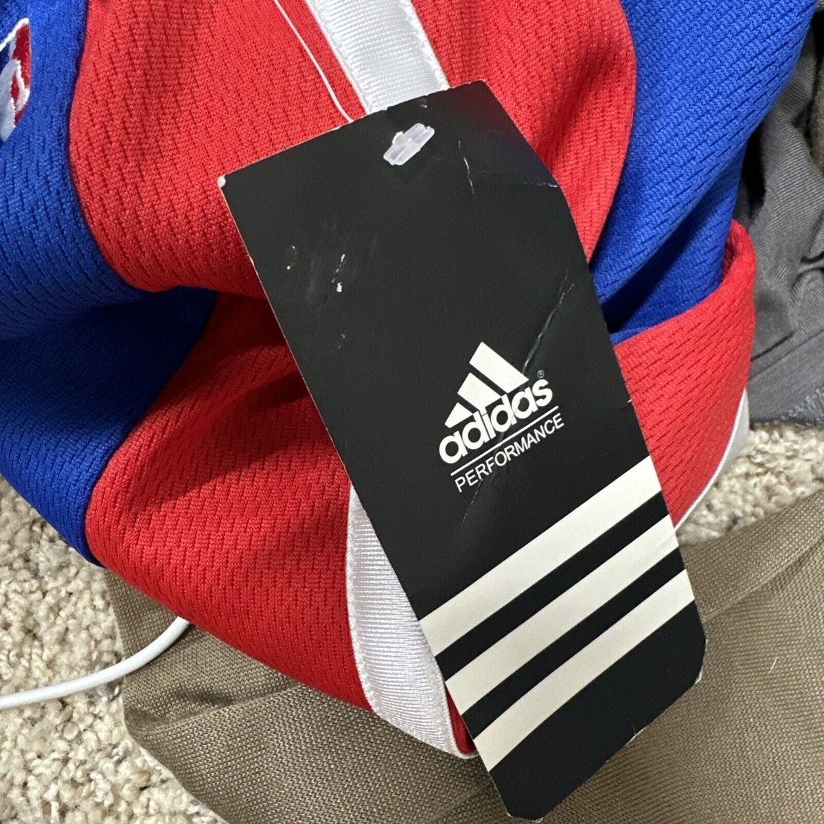 Boy’s Large Pistons NBA Adidas Performance Basketball Shorts Blue