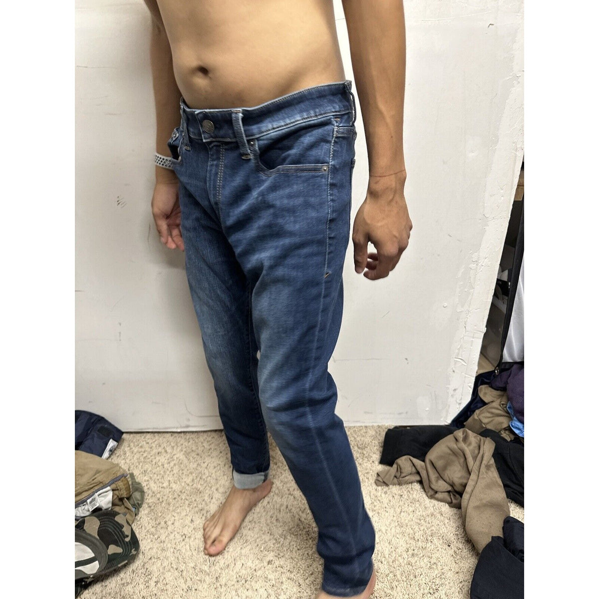 Men’s Skinny Express Jeans Blue 32 X 32