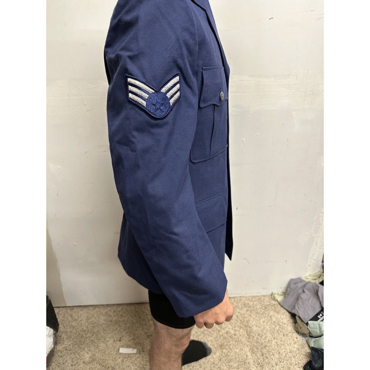 Men’s 40R USAF Air Force Service Coat Navy Blue Uniform
