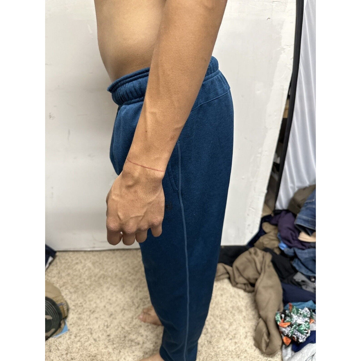 Men’s Blue/green AND1 Medium Sweatpants With Pockets