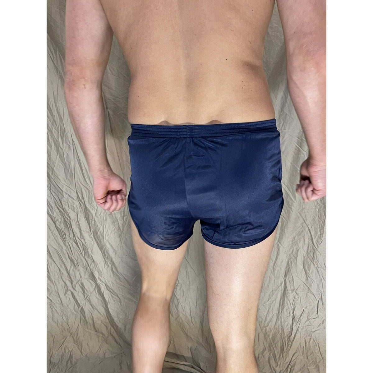 Soffe Ranger Panty Silkies PT Shorts Military Workout Bottom Navy Blue Med
