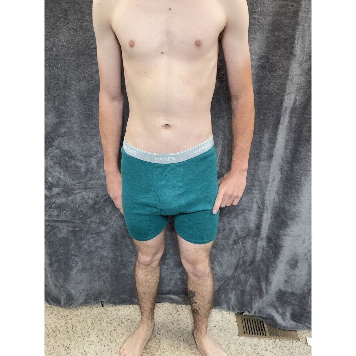 men's green hanes XL boxer brief comfort flex