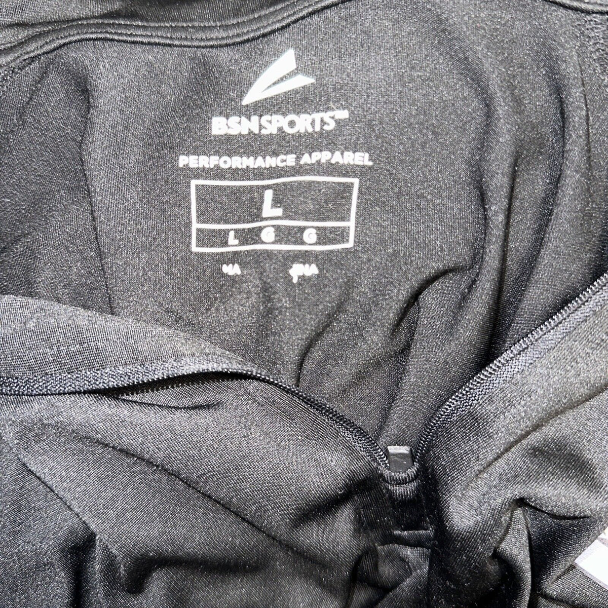Men’s Black BSN Sports Large Quarter Zip Pullover Vista Ridge High School Soccer